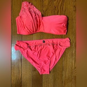 Miss Me One Shoulder Sequin Bikini